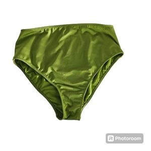 Pink Victoria's Secret Active Green High Waisted Mini Bikini Bottom Size M